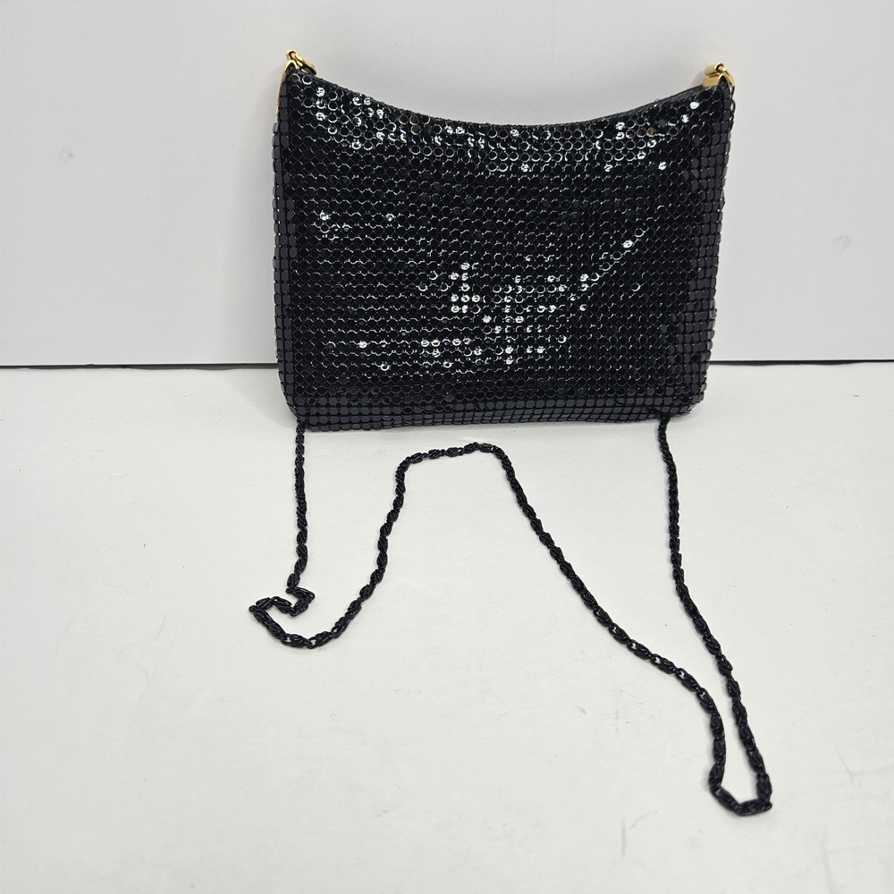 Elegant Crossbody Purse Black Chain Stap